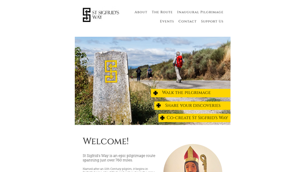 Screenshot of the St Sigfrid's Trust website