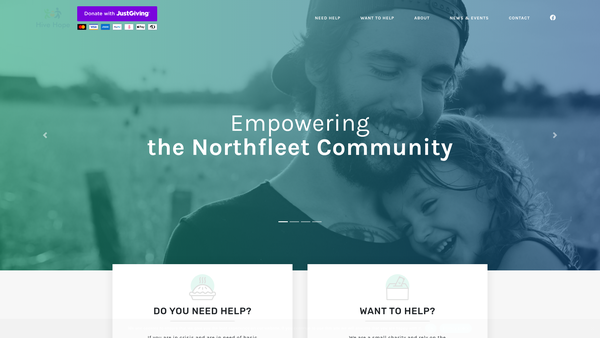Screenshot of the Hive Hope website