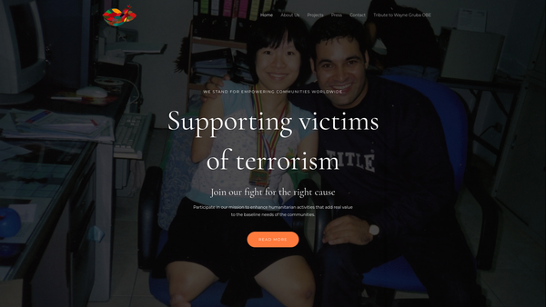 Screenshot of the Dva Bright Futures website