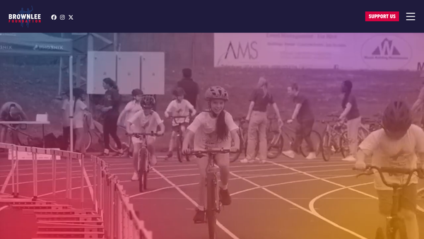 Screenshot of the The Brownlee Foundation website
