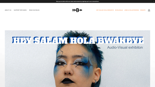 Screenshot of the Breadwinners Foundation website