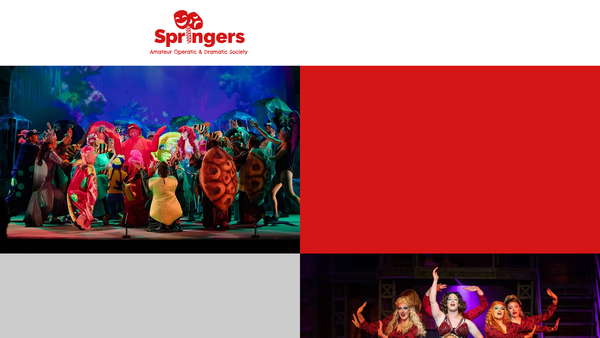 Screenshot of the Springers Amateur Operatic & Dramatic Society website
