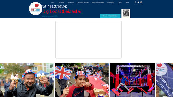 Screenshot of the St Matthews Big Local (Leicester) website