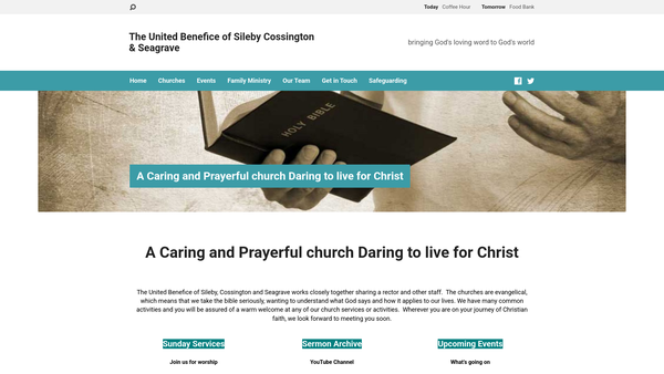 Screenshot of the The Parochial Church Council Of The Ecclesiastical Parish Of St Mary's, Sileby website