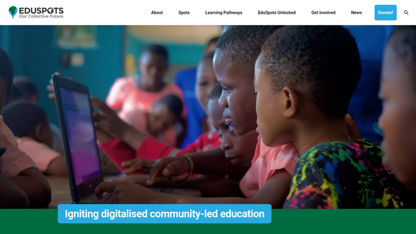 Screenshot of the EduSpots website