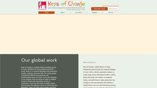 Screenshot of the Keys Of Change CIO website