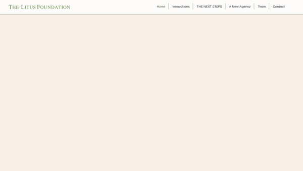 Screenshot of the The Litus Foundation website