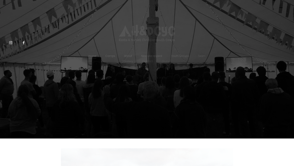 Screenshot of the Hants And Dorset Christian Youth Camps website