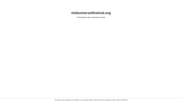 Screenshot of the Mid-Somerset Festival website
