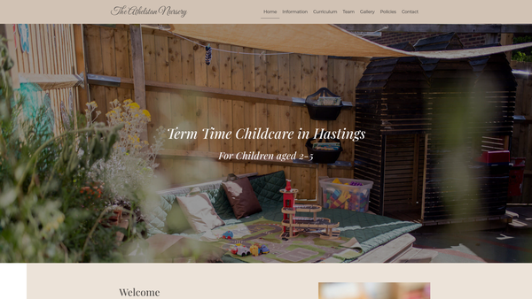 Screenshot of the The Athelstan Nursery website
