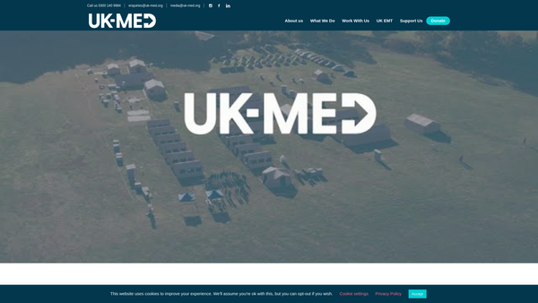 Screenshot of the Uk-Med website