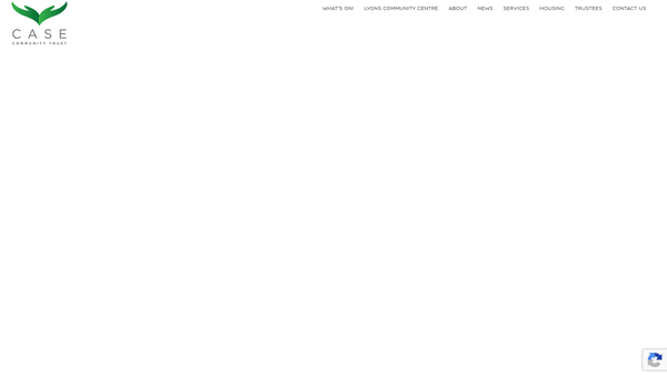 Screenshot of the Case Community Trust website