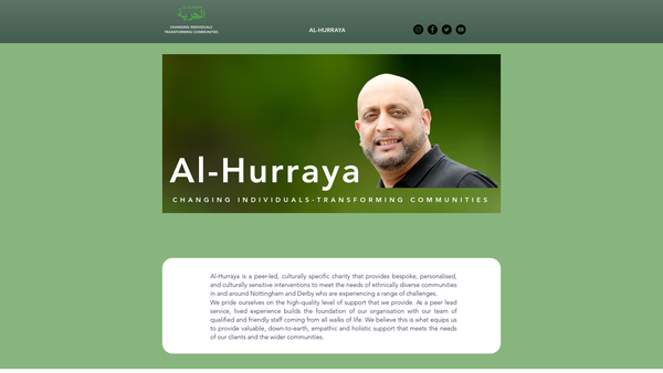 Screenshot of the Al-Hurraya website