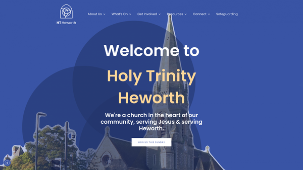 Screenshot of the The Parochial Church Council Of The Ecclesiastical Parish Of Heworth York website