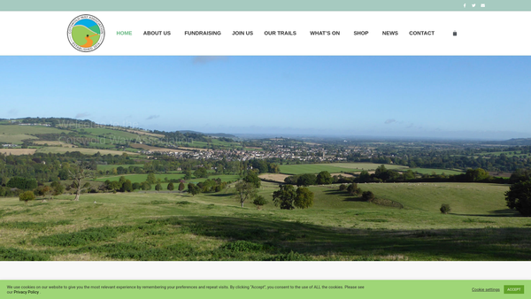 Screenshot of the Cotswold Way Association website