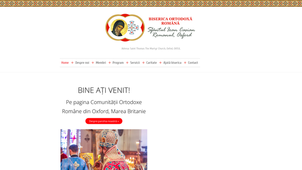 Screenshot of the St John Cassian CIO website