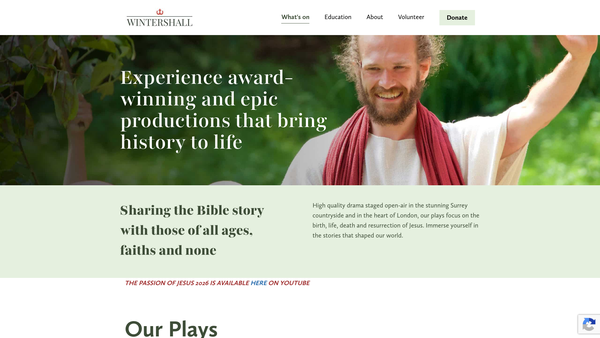 Screenshot of the Wintershall CIO website