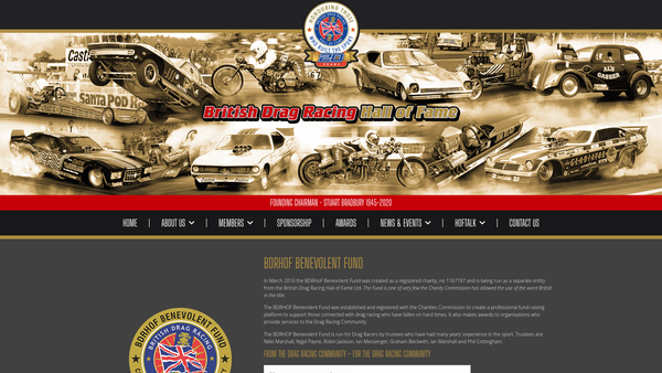 Screenshot of the Bdrhof Benevolent Fund website