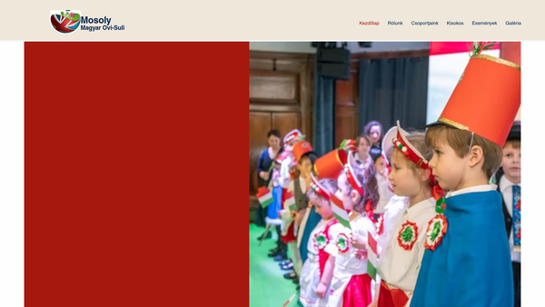 Screenshot of the Hungarian School London website
