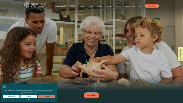 Screenshot of the The Powell-Cotton Trust website