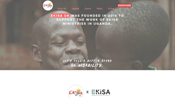 Screenshot of the Ekisa UK website