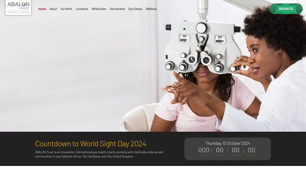 Screenshot of the Abalon website