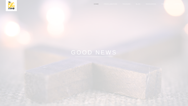 Screenshot of the The Big Story Trust website