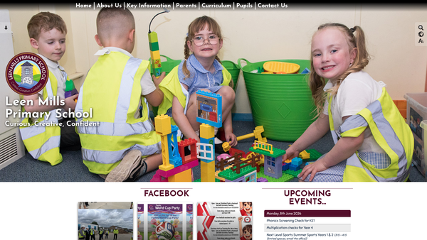 Screenshot of the The Friends Of Leen Mills Primary School website