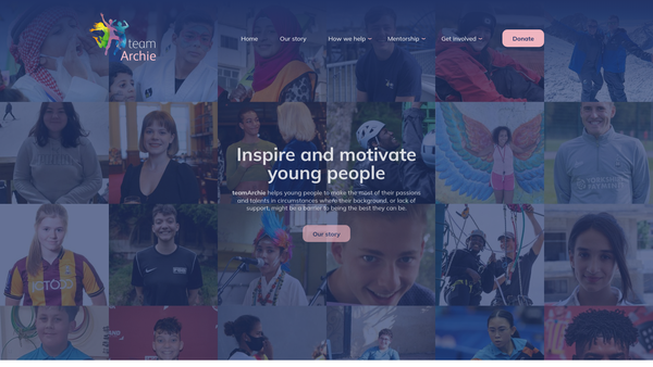 Screenshot of the The Archie Lloyd Charitable Foundation website