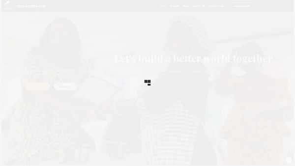 Screenshot of the Lodo Foundation website