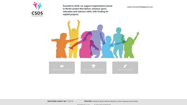 Screenshot of the Csds Foundation website