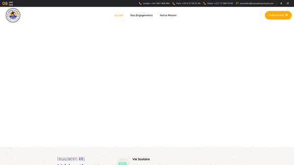 Screenshot of the My Medina Schools website