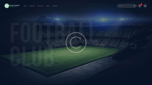 Screenshot of the Luton United Football Club website