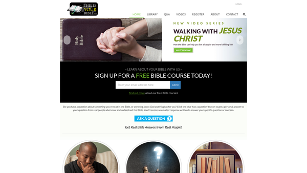 Screenshot of the Amersham Christadelphian Ecclesia website