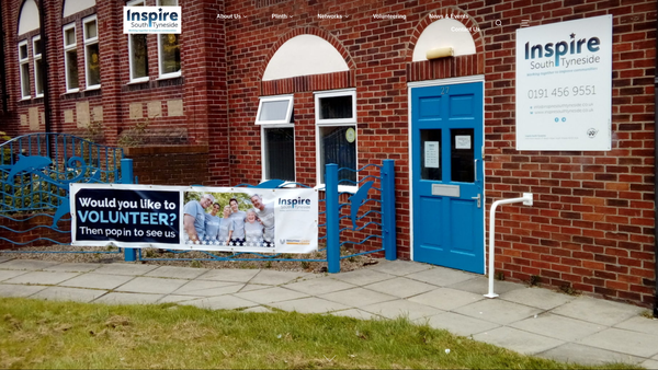 Screenshot of the Inspire South Tyneside website