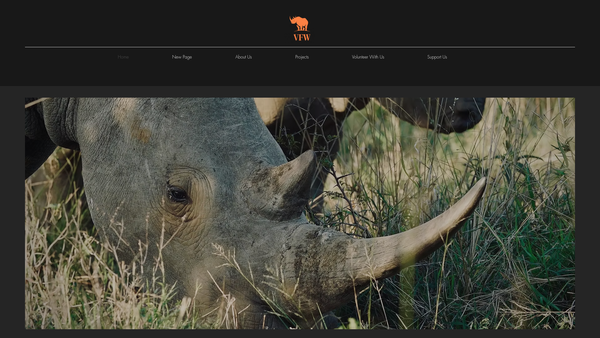 Screenshot of the Veterans For Wildlife website