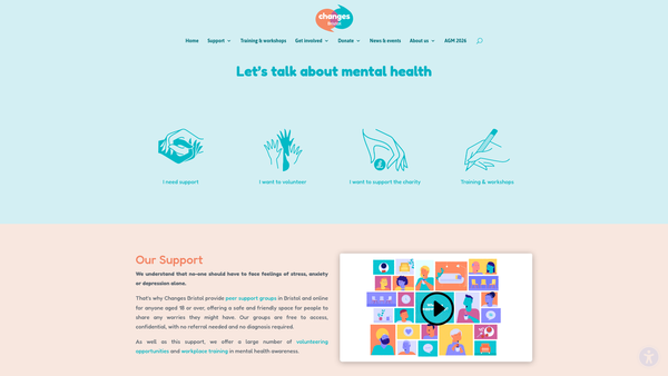 Screenshot of the Changes Bristol Ltd website