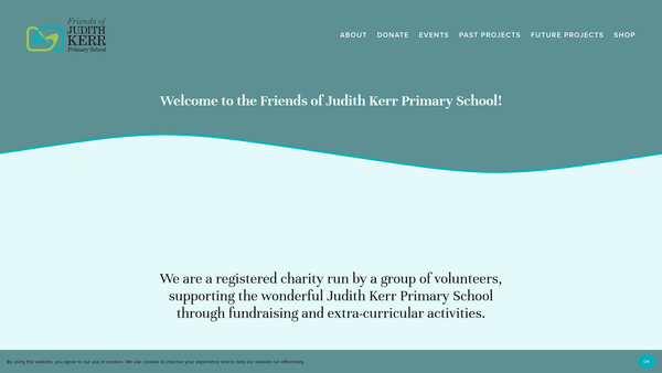 Screenshot of the Friends Of Judith Kerr Primary School website