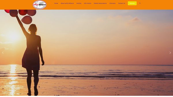 Screenshot of the Ahus Alliance Global Action website