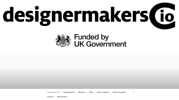 Screenshot of the Designermakers CIO website