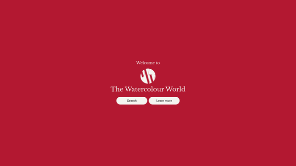 Screenshot of the The Watercolour World website