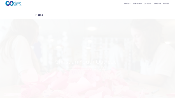 Screenshot of the North East Essex Christian Youth Outreach website