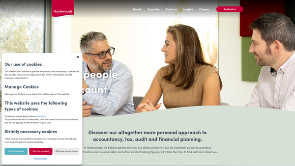Screenshot of the St Thomas Pre-School website