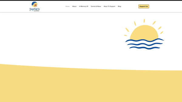 Screenshot of the Sophie's Journey website