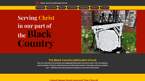 Screenshot of the Black Country Circuit website