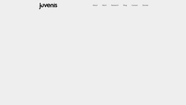 Screenshot of the Juvenis website