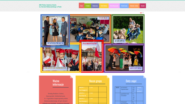 Screenshot of the Abc Polish Saturday School In Poole website