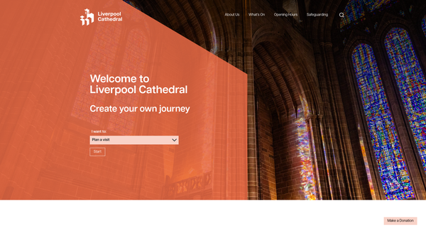 Screenshot of the Micah Liverpool website