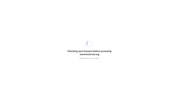 Screenshot of the The Louis Ross Foundation website