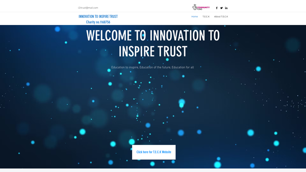 Screenshot of the Innovation To Inspire Trust website
